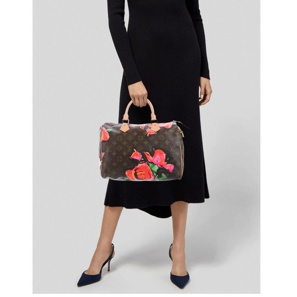 Louis Vuitton Roses Speedy 30 Monogram bag Pink Floral Sprouse Limited Edition - Picture 3 of 16